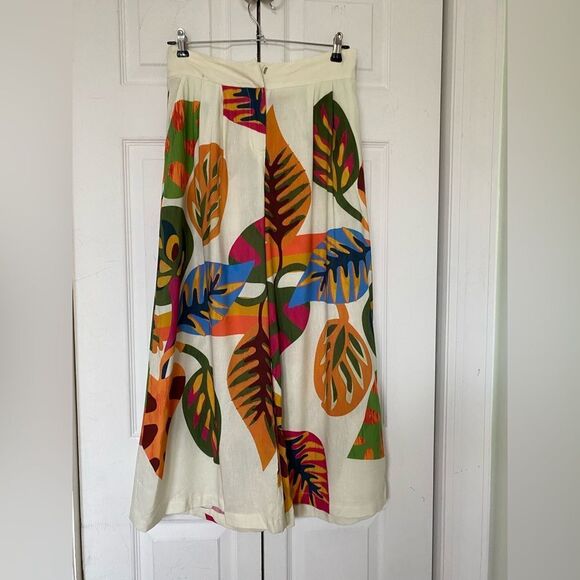 Farm Rio for Anthropologie Cropped Wide-Leg Pants - Picture 9 of 15